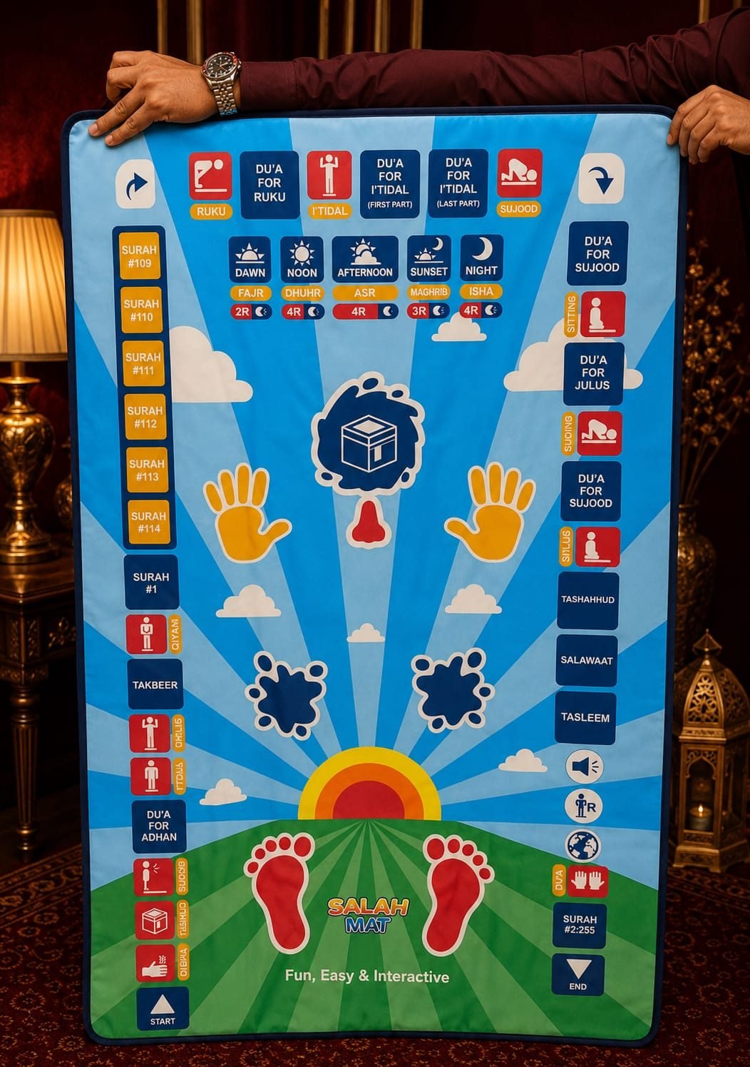 Interactive Kids Prayer Mat – My Salah Sajadah