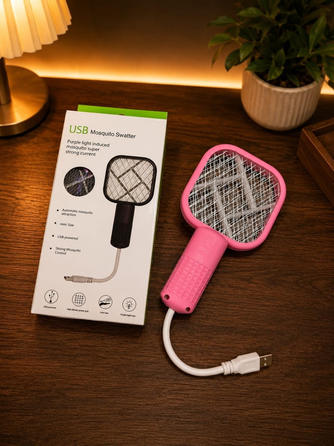 Mini Racket USB Mosquito Killer Swatter