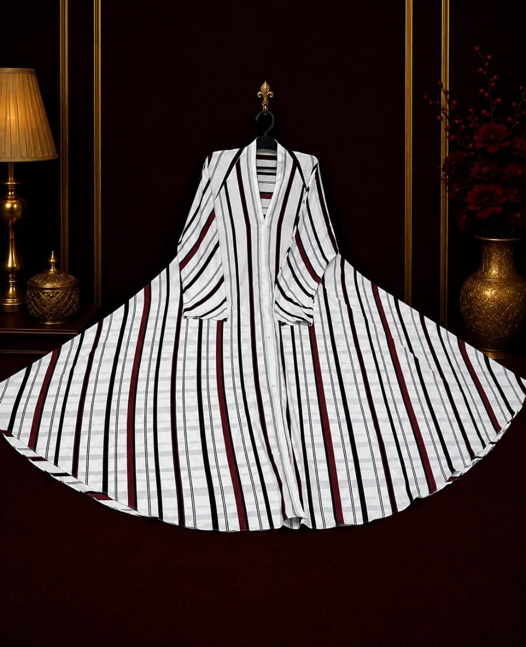 Printed Abaya – Front Open