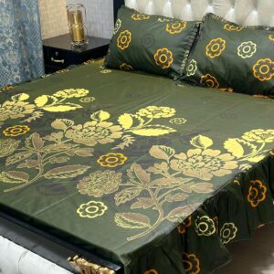 3-Pc Stitched 2-Sided Frill Bedsheet Set - Image 6