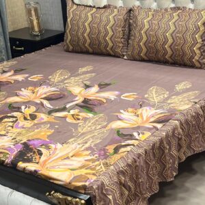 3-Pc Stitched 2-Sided Frill Bedsheet Set - Image 4
